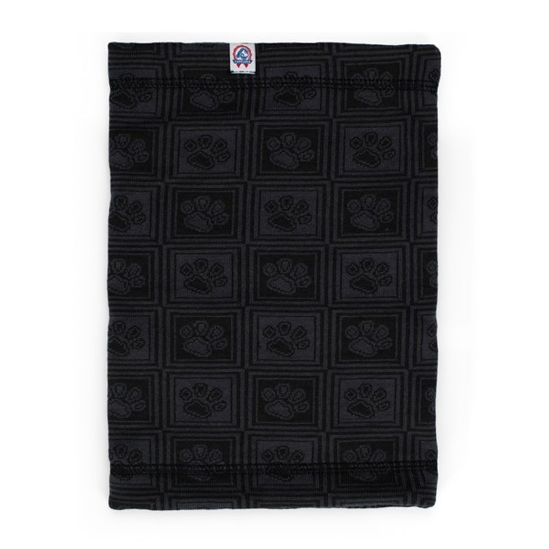 Dakota wool neck warmer - paw pattern